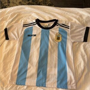 Kids Argentina Soccer Jersey - Blue and White
